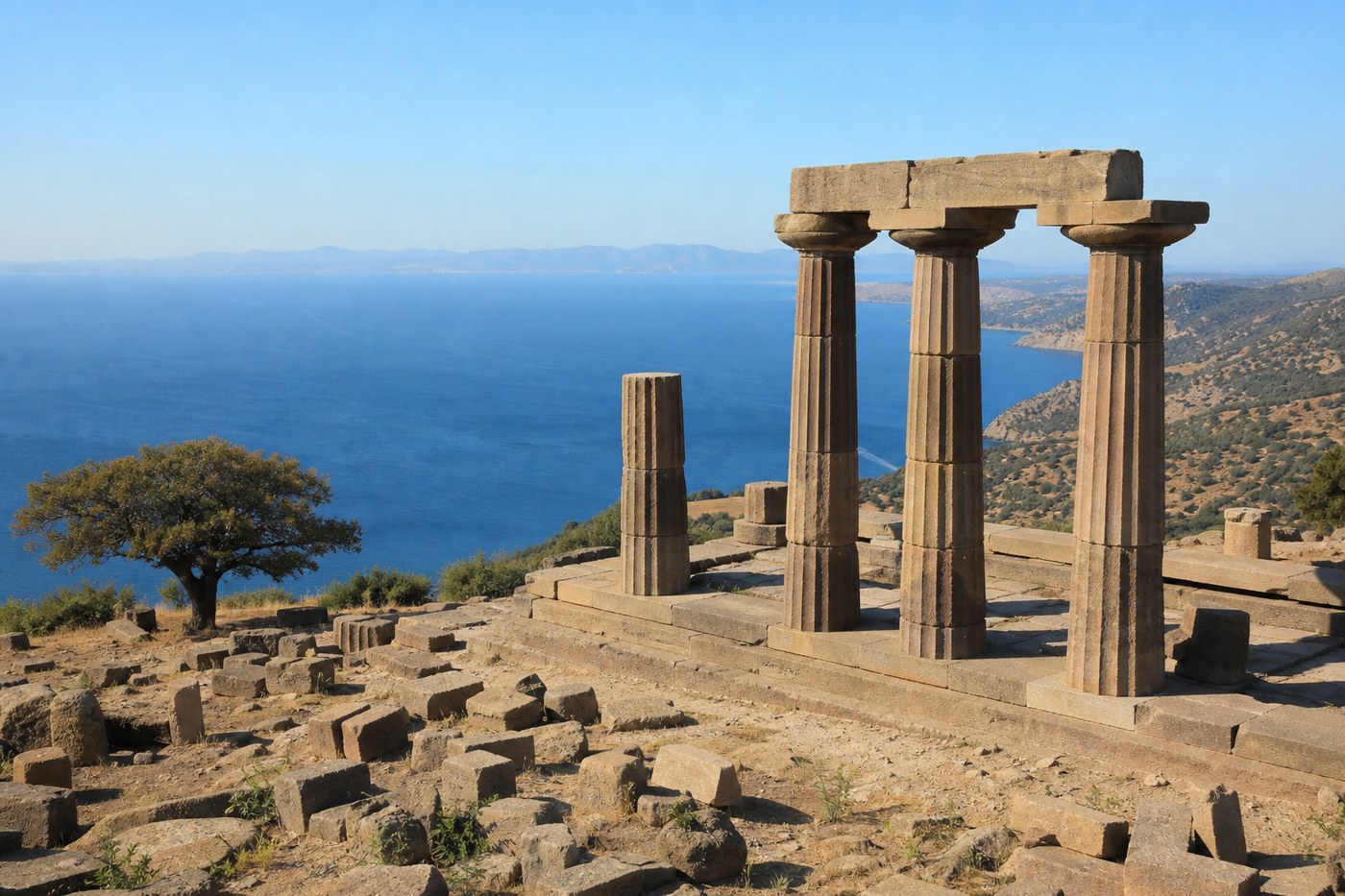 Assos antik tapınak